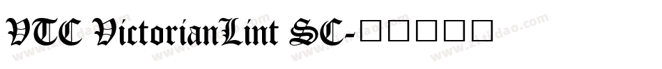 VTC VictorianLint SC字体转换